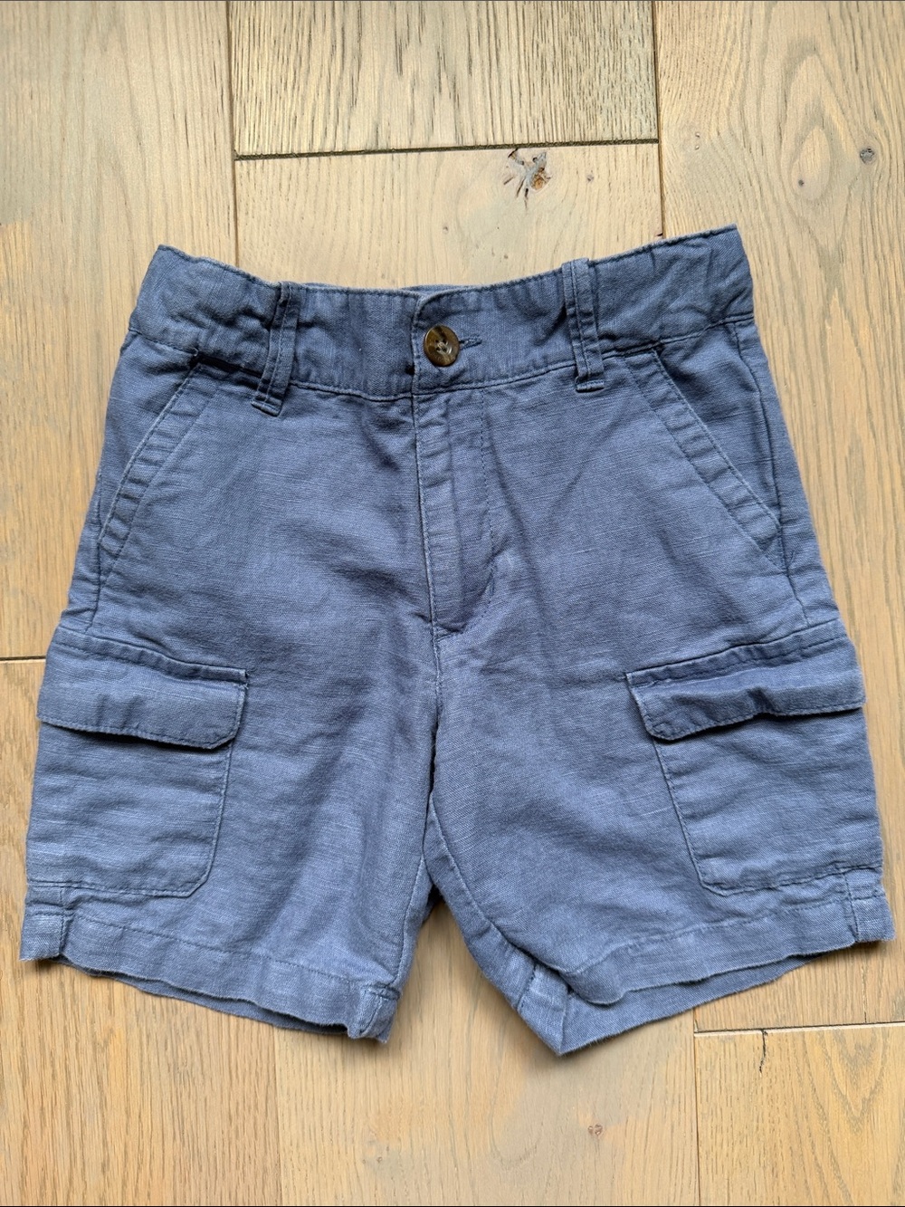 Janie and Jack Boys Linen Cargo Shorts
